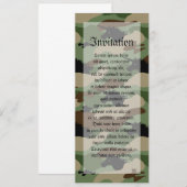 Invitation Camouflage Unicorne (Devant / Derrière)