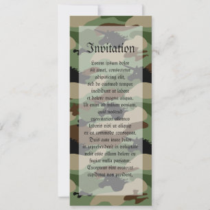 Invitation Camouflage Unicorne