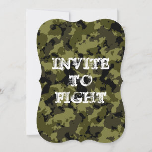 Invitation camouflée sur mesure pour combattre le 