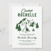 Invitation Camp Bach Enterrement de Vie de Célibataire Campin (Devant)