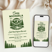 Invitation Camp Bachelorette Dernier Trail Week-end Getaway