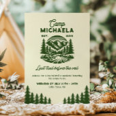 Invitation Camp Bachelorette Dernier Trail Week-end Itinérair