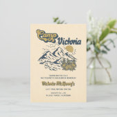 Invitation Camp Bachelorette Itinéraire Filles Week-end (Debout devant)