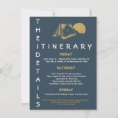 Invitation Camp Bachelorette Itinéraire Filles Week-end (Dos)