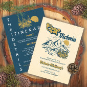 Invitation Camp Bachelorette Itinéraire Filles Week-end