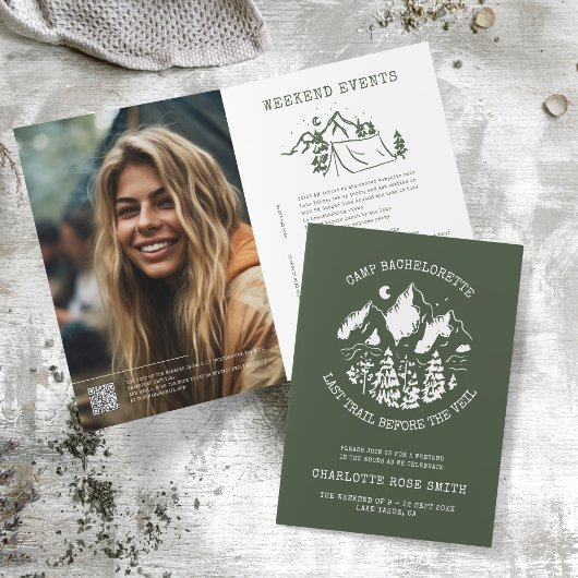 Invitation Camp Bachelorette Moderne Russe Bachelorette Party