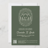 Invitation Camp Bachelorette Parti Russe Moderne (Devant)