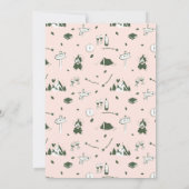 Invitation Camp Bachelorette Party Camping Bach Weekend Pink (Dos)