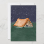 Invitation Camp branché au-dessus du sommeil au-dessus du gar (Dos)