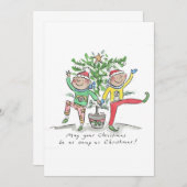 Invitation Camp comme Noël (Devant / Derrière)