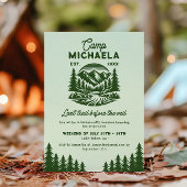 Invitation Camp de Bachelorette Dernier week-end d'évasion en