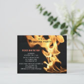 Invitation Camp des Flammes de feu de camp de Bonfire (Debout devant)