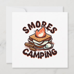 Invitation camp des smores