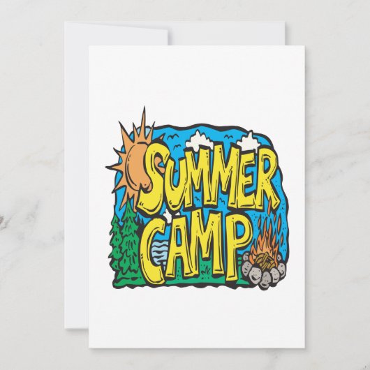 Invitation Camp d'été (Devant)