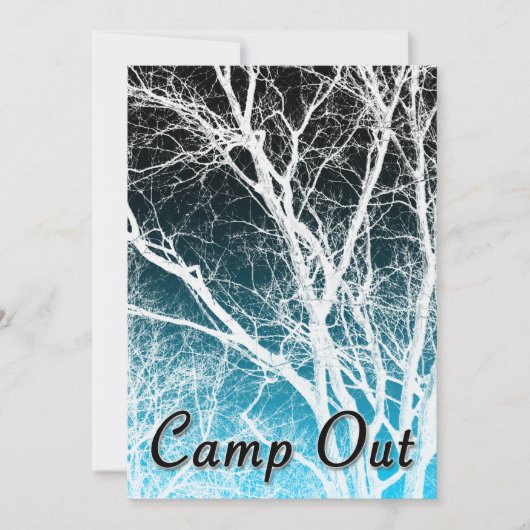 Invitation camp hors de la fête : arbre fantôme (Devant)