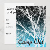 Invitation camp hors de la fête : arbre fantôme (Devant / Derrière)