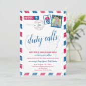 Invitation Camp Lejeune, NC Military Moving Annouement (Debout devant)