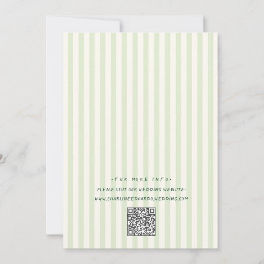 Invitation Camp Nature Scribble Mariage dessiné à la main (Dos)