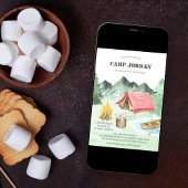 Invitation Camp Out Anniversaire Garçons Camping Aventure