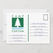 Invitation Camp personnalisé (Devant)