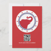 Invitation Campagne de collecte de fonds politiques du GOP 20 (Dos)