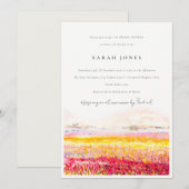 Invitation Campagne de printemps Fête des mariées du paysage  (Devant / Derrière)