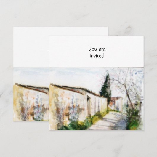 INVITATION CAMPAGNE DE TOSCANE (Devant / Derrière)