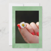 Invitation Campagne de verdure rustique Célébration de la vie (Dos)