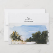 Invitation CAMPAGNE ENSOLEILLÉE DANS LA glace TOSCANE (Dos)