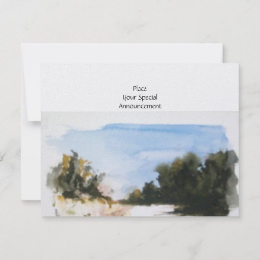 Invitation CAMPAGNE ENSOLEILLÉE DANS LA glace TOSCANE (Dos)