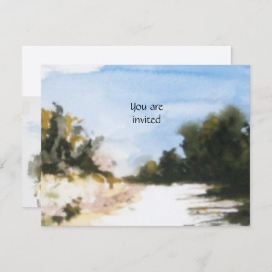 INVITATION CAMPAGNE ENSOLEILLÉE EN TOSCANE (Devant / Derrière)