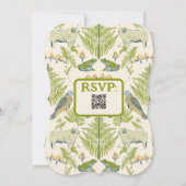 Invitation Campagne nostalgique aux verts frais et jaune (Dos)