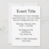 Invitation Campagne politique (Devant)