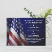 Invitation Campagne politique du drapeau américain collecte d (Debout devant)