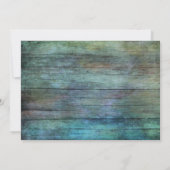 Invitation Campagne Rustique | Bois Vintage | Marron (Dos)