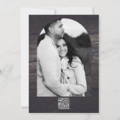 Invitation Campagne rustique occidentale bébé souffle & bois (Dos)