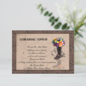 Invitation Campagne Western Babed Wire Mariage (Debout devant)