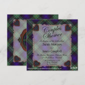 Invitation Campbell de Cawdor tartan Plaid - Douche pour coup (Devant / Derrière)