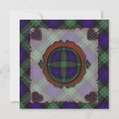 Invitation Campbell de Cawdor tartan Plaid - Douche pour coup (Dos)