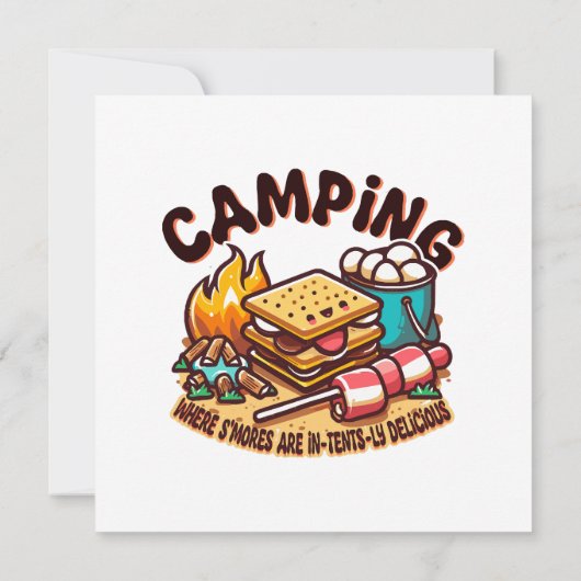 Invitation campement de smores (Dos)