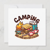 Invitation campement de smores (Devant)