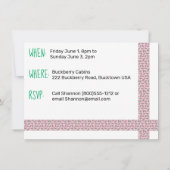 Invitation Camper Caravan Rétro Streamlined Glamping (Dos)