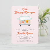 Invitation Camper Van Girls super 1er anniversaire (Debout devant)