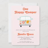 Invitation Camper Van Girls super 1er anniversaire (Devant)
