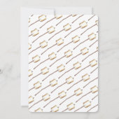 Invitation Campfire S'mores Marshmallow Smores Fête d'anniver (Dos)