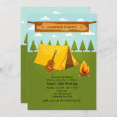 Invitation Camping (Devant / Derrière)