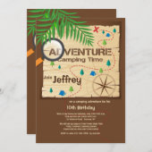 Invitation Camping Adventure (Devant / Derrière)