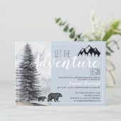 Invitation Camping Anniversaire Aventure commence (Debout devant)