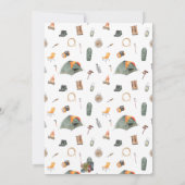 Invitation Camping Anniversaire Fête Enfants modernes Invitat (Dos)