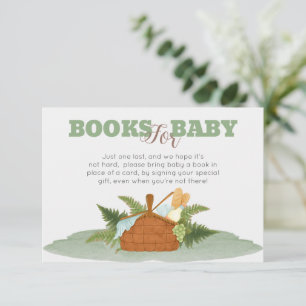 Invitation Camping Baby showers De Pique-Nique Livres Pour Ba